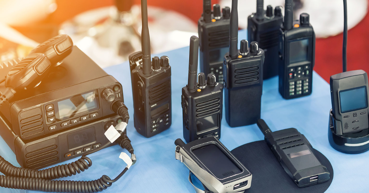 two way radios on charging stations
