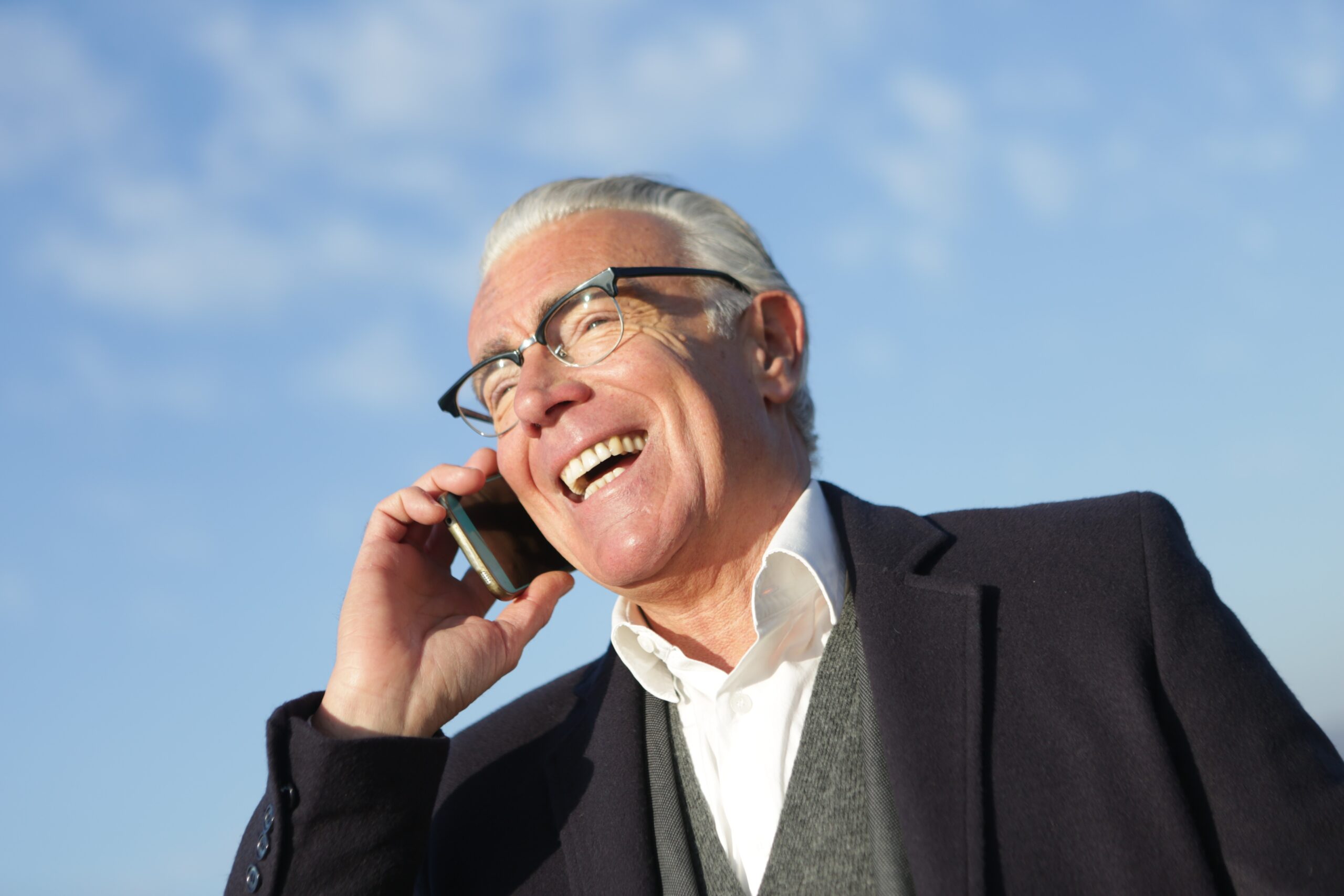 man talking on the phone